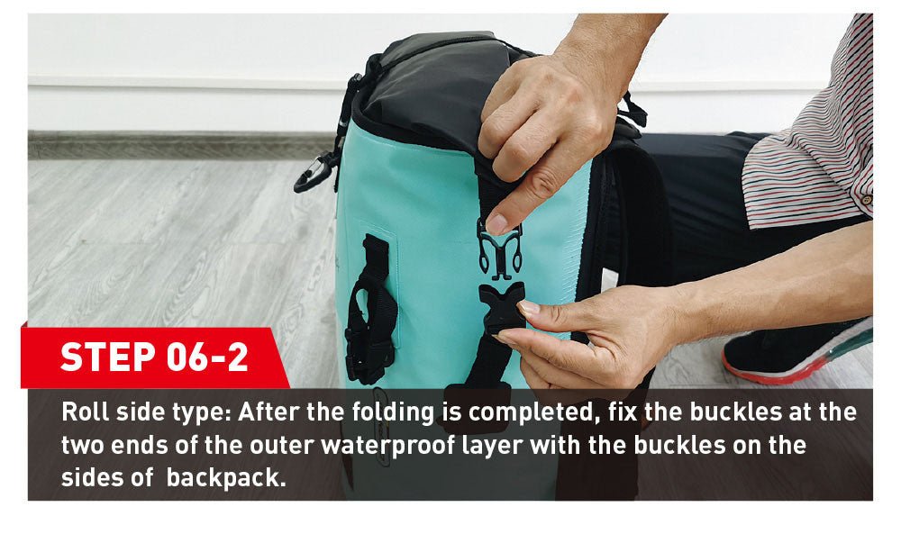 NOOYAH IPX8 Waterproof Bike Cycle Outdoor Sports Backpack Double - Layer Waterproof Bag MINT GREEN - NuSea