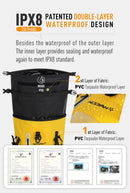 NOOYAH IPX8 Waterproof Bike Cycle Outdoor Sports Backpack Double - Layer Waterproof Bag MINT GREEN - NuSea