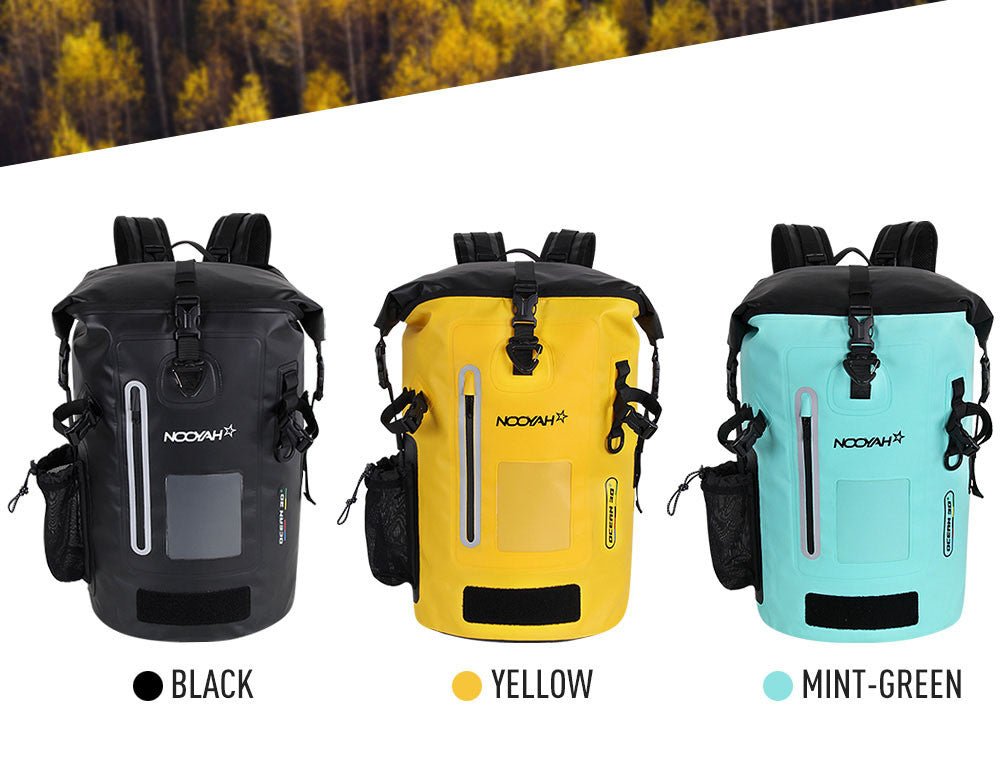 NOOYAH IPX8 Waterproof Bike Cycle Outdoor Sports Backpack Double - Layer Waterproof Bag MINT GREEN - NuSea
