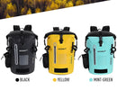 NOOYAH IPX8 Waterproof Bike Cycle Outdoor Sports Backpack Double - Layer Waterproof Bag MINT GREEN - NuSea
