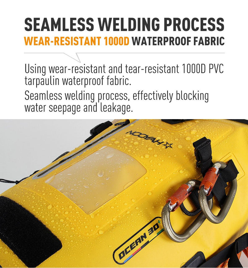 NOOYAH IPX8 Waterproof Bike Cycle Outdoor Sports Backpack Double - Layer Waterproof Bag MINT GREEN - NuSea