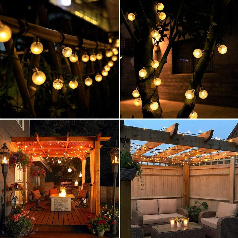 NOVEDEN 100 Light Bulb Solar String Light (Warm Light) - NuSea