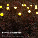 NOVEDEN 3 Pieces Solar Powered Firefly Lights (Warm) - NuSea