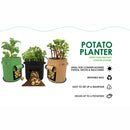 NOVEDEN 5 Packs 10 Gallon Plant Grow Bags with Window Flap (Black) - NuSea