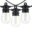 NOVEDEN 53FT 15+1 Bulbs LED Outdoor String Lights Garden Party Decoration - NuSea