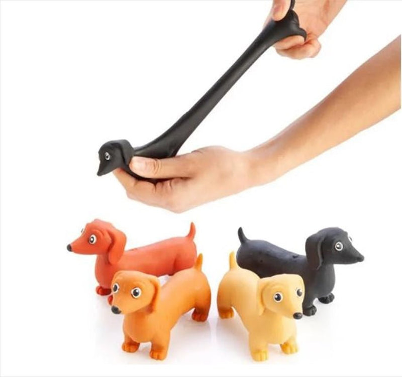 Novelty Stretch Dachshund Sausage Dog Toy (SELECTED AT RANDOM) - NuSea