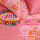 Oilily Prom Flowers Pink Cotton Quilt Cover Set Single - NuSea