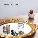 Oval Antique Gold 25 x 38 cm Vintage Carved Hanging Wall Mirror for Bedroom and Living - Room - NuSea