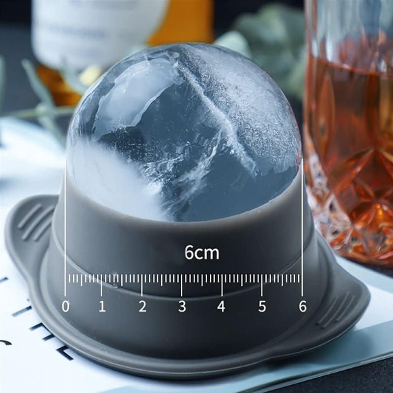 Pack of 2 Sphere Shape Ice Molds Quick Release Ice Ball Maker for Cocktail - NuSea