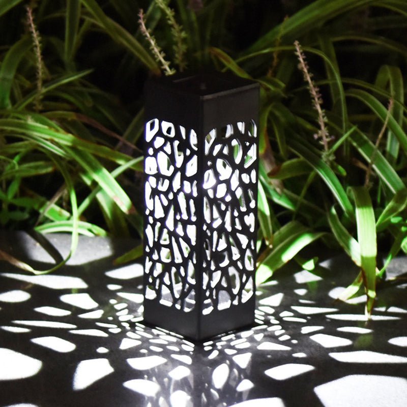 Pack of 4 Cool White Waterproof LED Garden Stake Sensor Ground Lights - Solar Powered - NuSea