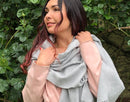 Paddington Scarf Fine Merino Wool Blend - Grey - NuSea