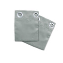 Pair of Blockout Embossed Eyelet Leaf Curtains Grey - NuSea