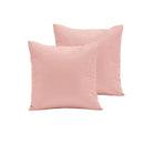 Pair of Polyester Cotton European Pillowcases Coral - NuSea