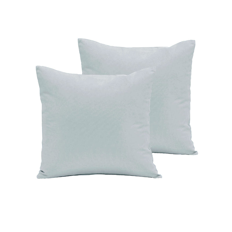 Pair of Polyester Cotton European Pillowcases Ice Blue - NuSea