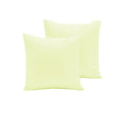 Pair of Polyester Cotton European Pillowcases Ivory - NuSea