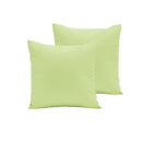 Pair of Polyester Cotton European Pillowcases Moss - NuSea
