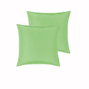 PepperMIll Satin European Pillowcases ( Pair ) APPLE - NuSea