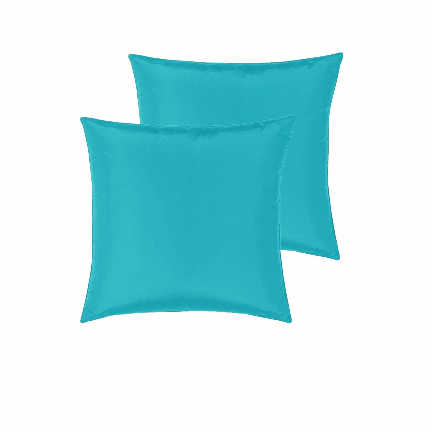 PepperMIll Satin European Pillowcases ( Pair ) AQUA - NuSea