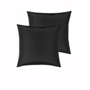 PepperMIll Satin European Pillowcases ( Pair ) BLACK - NuSea