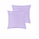 PepperMIll Satin European Pillowcases ( Pair ) LILAC - NuSea