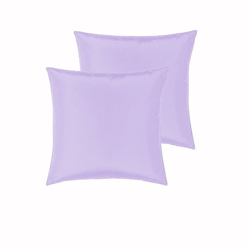 PepperMIll Satin European Pillowcases ( Pair ) LILAC - NuSea