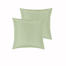 PepperMIll Satin European Pillowcases ( Pair ) MOSS - NuSea