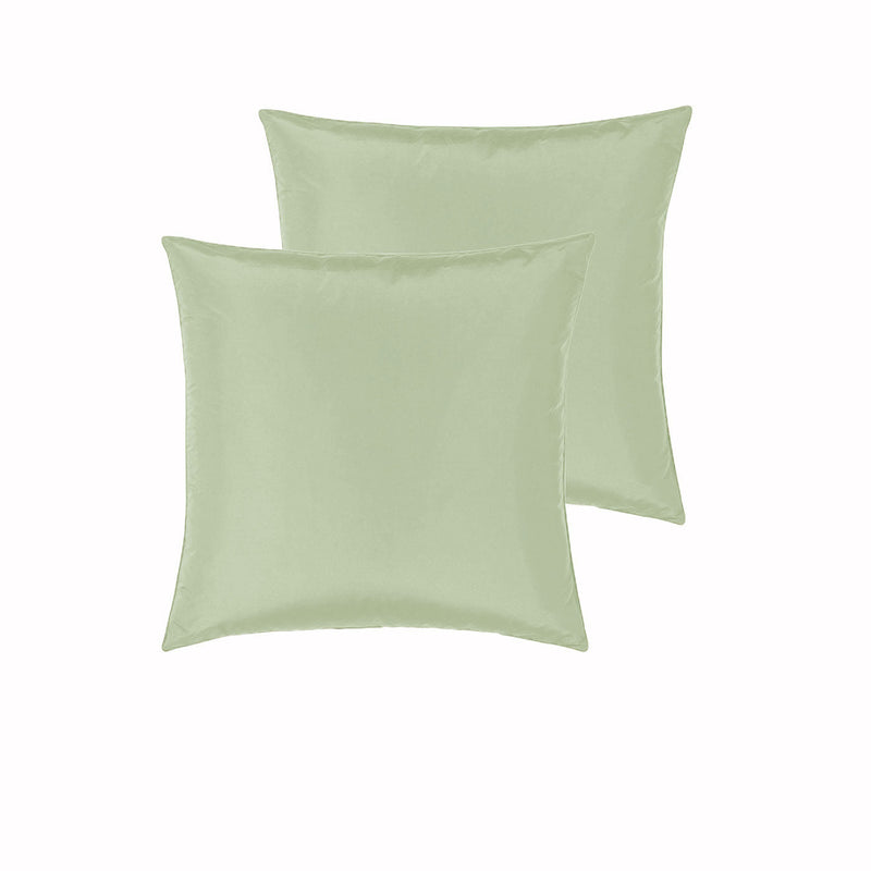 PepperMIll Satin European Pillowcases ( Pair ) MOSS - NuSea