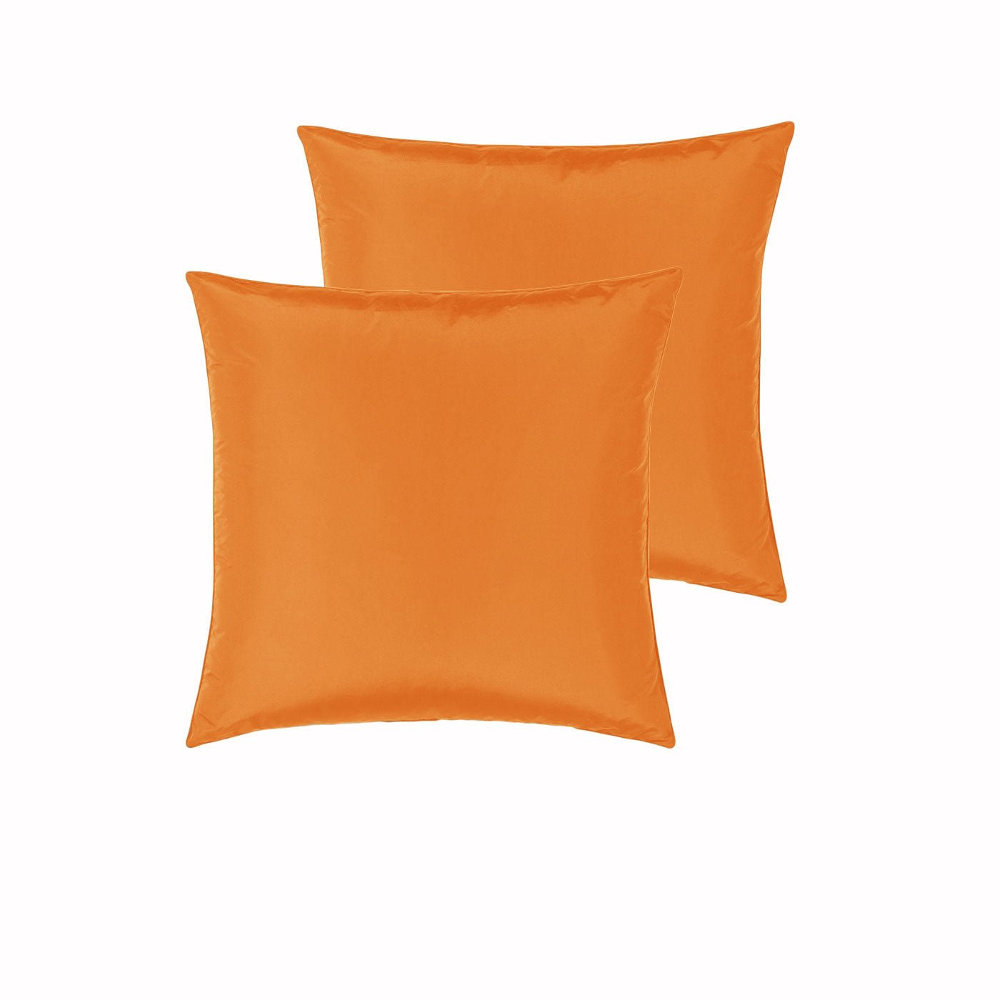 PepperMIll Satin European Pillowcases ( Pair ) ORANGE - NuSea
