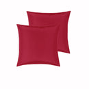 PepperMIll Satin European Pillowcases ( Pair ) RED - NuSea