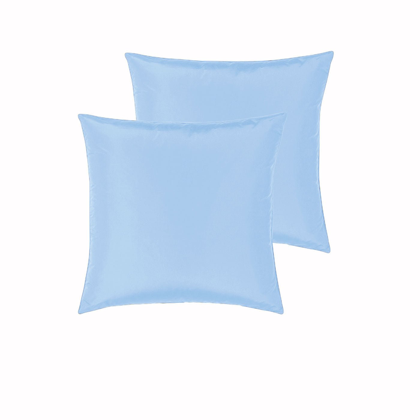 PepperMIll Satin European Pillowcases ( Pair ) SKY - NuSea