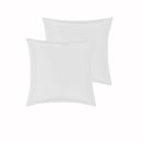 PepperMIll Satin European Pillowcases ( Pair ) WHITE - NuSea