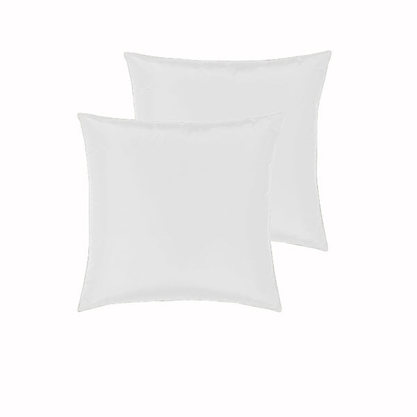 PepperMIll Satin European Pillowcases ( Pair ) WHITE - NuSea