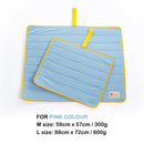 Pet Dog Cooling Mat Non - Slip Travel Roll Up Cool Pad Bed Outdoor L BLUE - NuSea