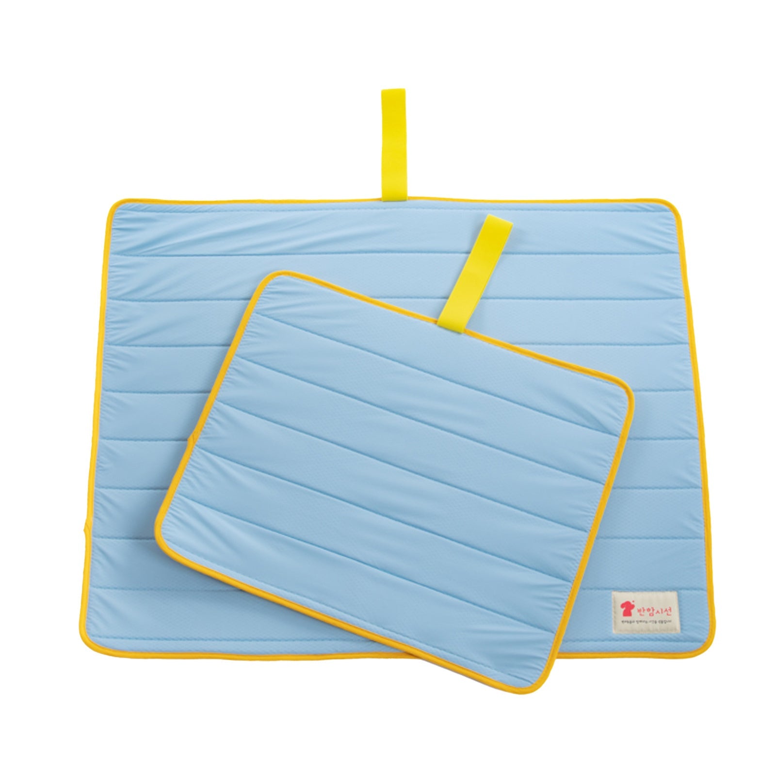 Pet Dog Cooling Mat Non - Slip Travel Roll Up Cool Pad Bed Outdoor M BLUE - NuSea