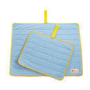 Pet Dog Cooling Mat Non - Slip Travel Roll Up Cool Pad Bed Outdoor M BLUE - NuSea