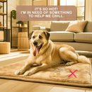 Pet Dog Cooling Mat Non - Slip Travel Roll Up Cool Pad Bed Outdoor M BLUE - NuSea