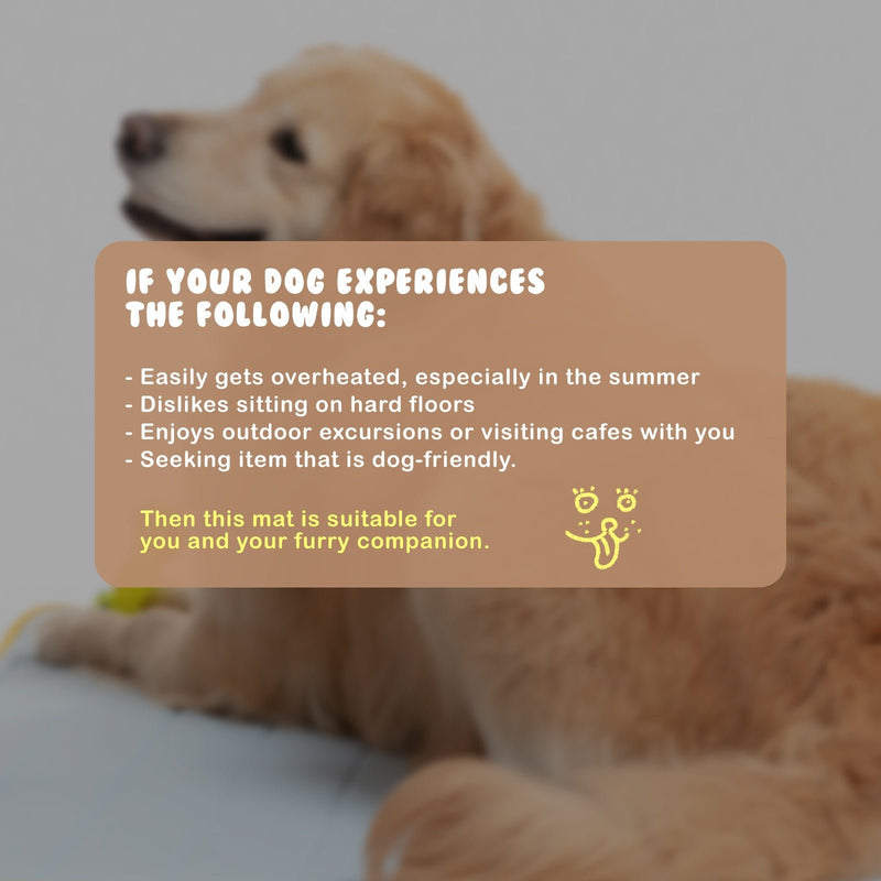 Pet Dog Cooling Mat Non - Slip Travel Roll Up Cool Pad Bed Outdoor M PINK - NuSea