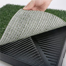Pet Dog Potty Tray Training Toilet + 1 Grass Mat 63cm x 50cm - NuSea