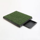 Pet Dog Potty Tray Training Toilet + 1 Grass Mat 63cm x 50cm - NuSea