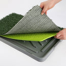 Pet Dog Potty Tray Training Toilet + 1 Grass Mat 69cm x 43cm - NuSea
