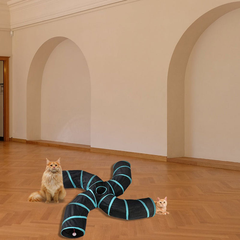 Pet Foldable Funny Exercise 4 - Way Tunnel Play Toy - NuSea