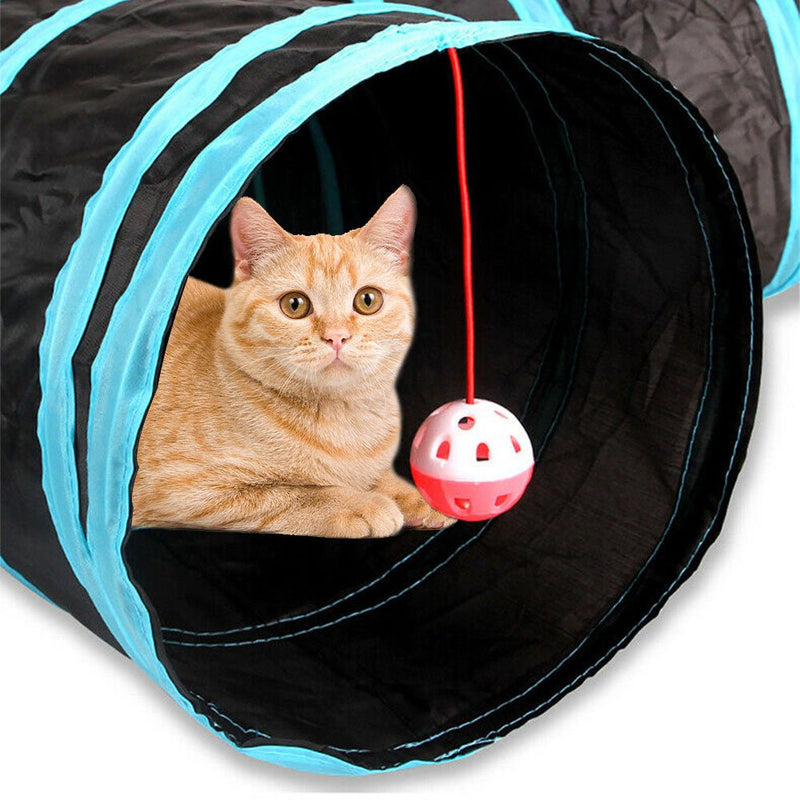 Pet Foldable Funny Exercise 4 - Way Tunnel Play Toy - NuSea