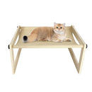 PETSWOL Breathable Cat Bed Wooden Cat Hammock - NuSea
