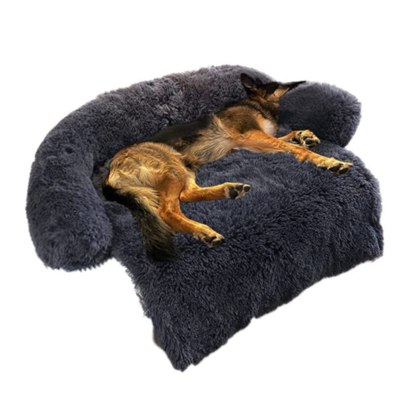 PETSWOL Calming Pet Bed - Fluffy Plush Dog Mat for Comfort and Furniture Protection - NuSea