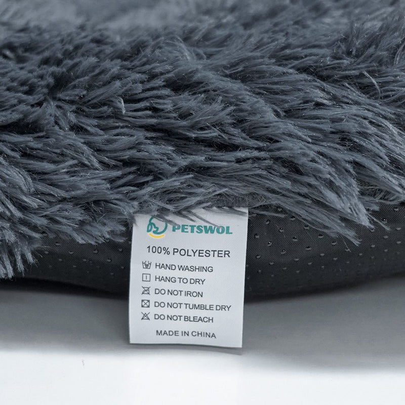 PETSWOL Calming Pet Bed - Fluffy Plush Dog Mat for Comfort and Furniture Protection - NuSea