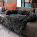 PETSWOL Calming Pet Bed - Fluffy Plush Dog Mat for Comfort and Furniture Protection - NuSea