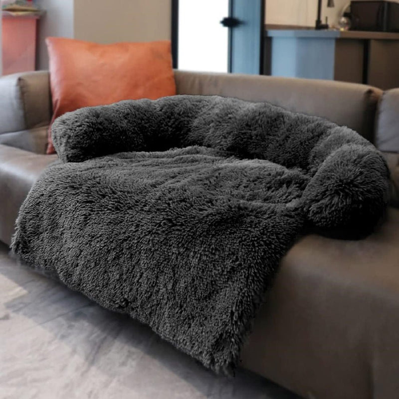 PETSWOL Calming Pet Bed - Fluffy Plush Dog Mat for Comfort and Furniture Protection - NuSea