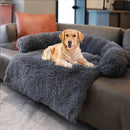 PETSWOL Calming Pet Bed - Fluffy Plush Dog Mat for Comfort and Furniture Protection - NuSea