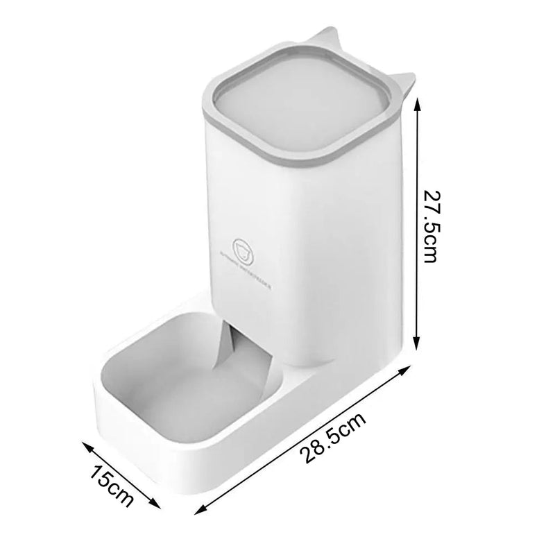 PETSWOL Cat Dog Feeder and Waterer - Self - Dispensing Automatic Pet Feeders - NuSea
