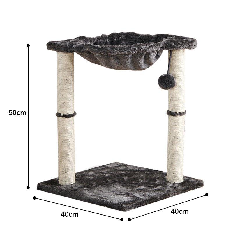 PETSWOL Cat Tower With Hammock And Scratching Posts - NuSea